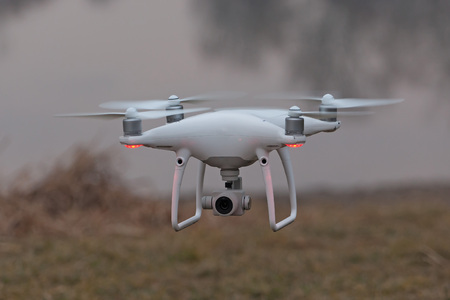 Dron with Surveillance Camera (Shallow DOF)