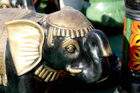 decorative elephant Sculpture Made with Earthen Mud, handcrafted traditional clay decoration in...