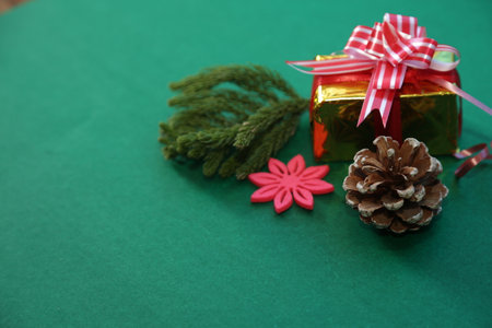 Season's greetings scene.Share your warm wishes with this image idea.view of magnificent giftbox...
