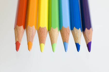 colourfull crayonsの写真素材