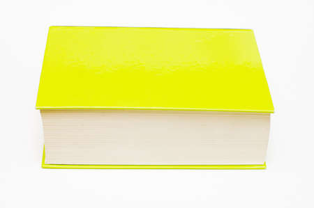 detail of thick green book
