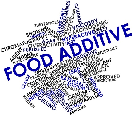 Abstract word cloud for Food additive with related tags and termsの写真素材