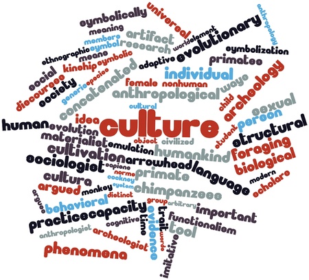Abstract word cloud for Culture with related tags and termsの写真素材