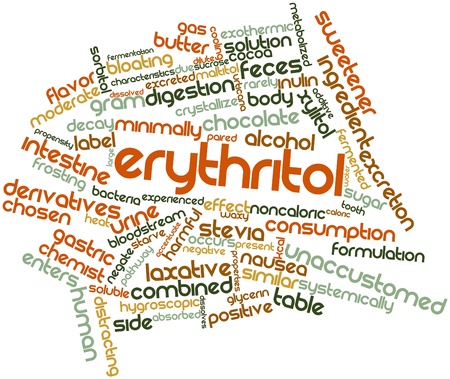 Abstract word cloud for Erythritol with related tags and termsの写真素材