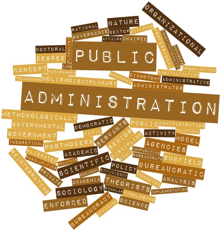 Abstract word cloud for Public administration with related tags and termsの写真素材