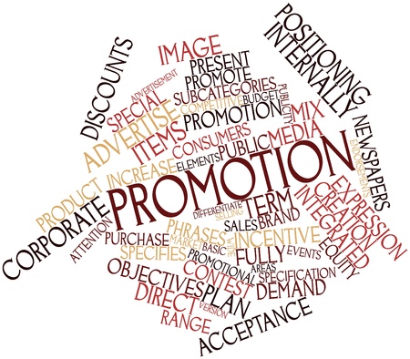 Abstract word cloud for Promotion with related tags and termsの写真素材