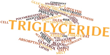 Abstract word cloud for Triglyceride with related tags and termsの写真素材