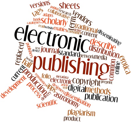 Abstract word cloud for Electronic publishing with related tags and termsの写真素材