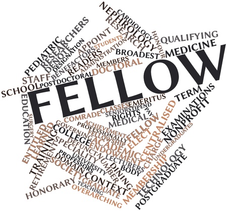 Abstract word cloud for Fellow with related tags and termsの写真素材