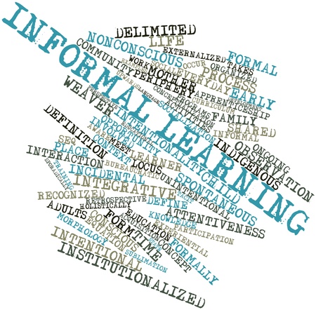 Abstract word cloud for Informal learning with related tags and termsの写真素材