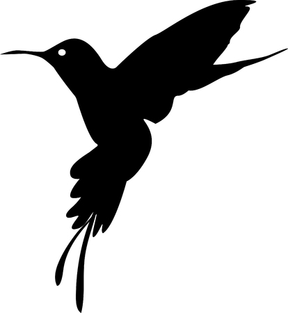 black little bird vector illustrationのイラスト素材