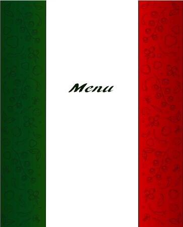 italian flag cardのイラスト素材
