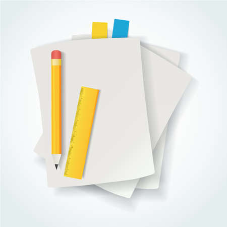 Empty paper sheetのイラスト素材