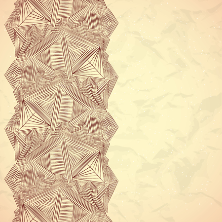 Vector abstarct lines frame background template perfect for wedding invitations and birthday cardsのイラスト素材