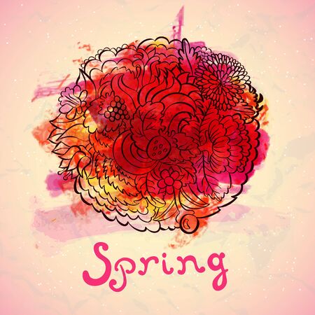 Ornamental frame in eastern style. Paisley frame templateのイラスト素材