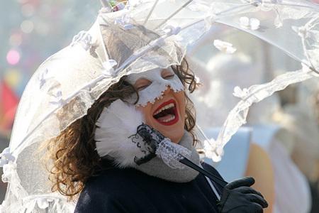 Kukeri , mummers perform rituals intended to scare away evil spirits during the international festival  of masquerade games Surva in Pernik, Bulgaria  Jan27,2018. Mummers and masked peopleのeditorial素材