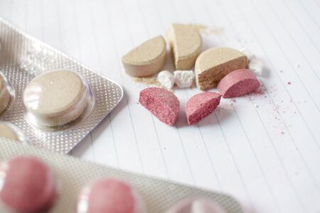 Pills and Blister Pack. Close up, Cover photoの写真素材
