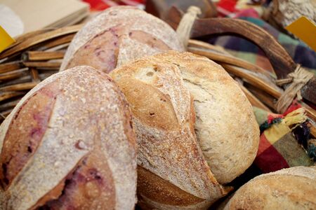 Bread pattern in a basket