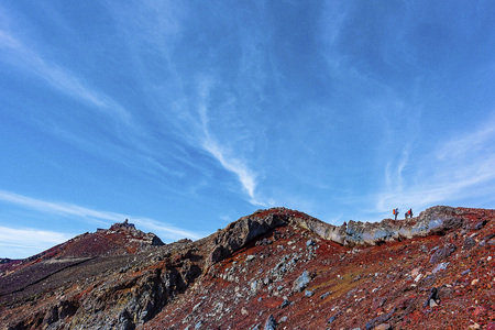 Top of Mt.Fuji in summerの写真素材
