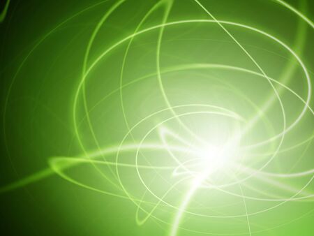 Abstract green wavy background with vibrant colorsの写真素材