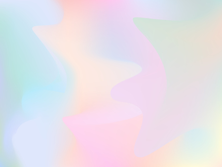 Blurry holographic background. Trendy silky glitch wallpaper. Iridescent hologram. Chatoyant backdrop. Nacreous pearl texture in pastel colors. Blur colorful pattern. Petrol spot background.のイラスト素材