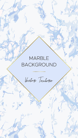 Blue Marble background. Chic the design layout card. Use for cover invitation cards, social media or business card. Vector.のイラスト素材