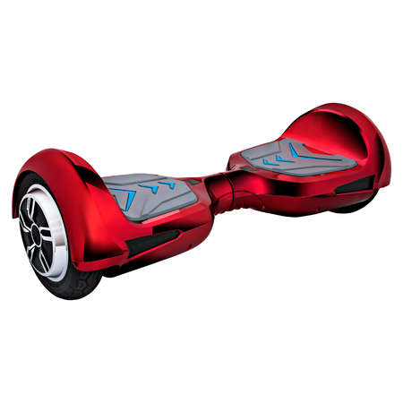 Red hover Board, on a White Background