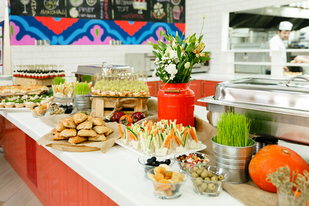 Food on the table at the eventの写真素材