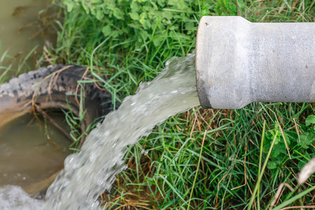 Waste pipe or drainage polluting environment