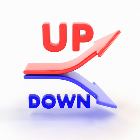 Up and downの写真素材