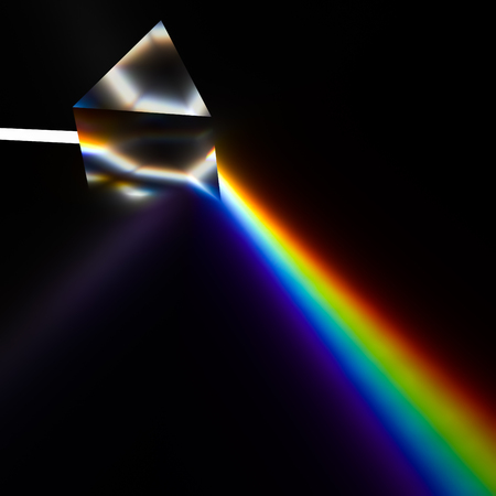 Spectroscopy of light by prism