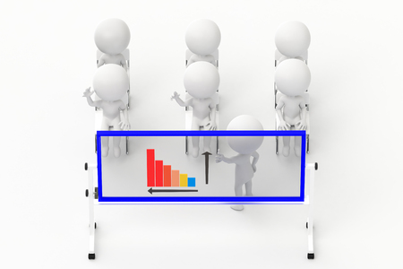 3d rendering of business meeting sceneの写真素材