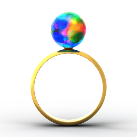 Ring with jewelryの写真素材