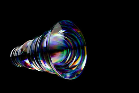 3D illustration of lens configuration combined with a large number of cameras