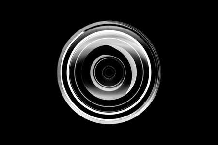 Illustration of a large number of lenses viewed from the front by 3D renderingの写真素材