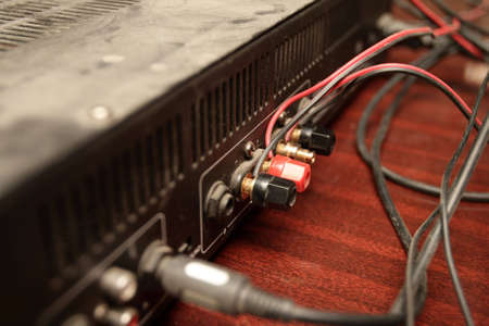 The rear part of the retro amplifier