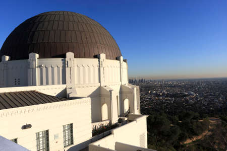The astronomical observatory in Los Angeles, Californiaの写真素材