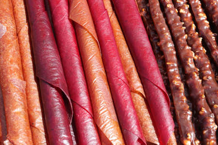 Tklapi—dried sour plums used in Georgian and Armenian cookingの写真素材