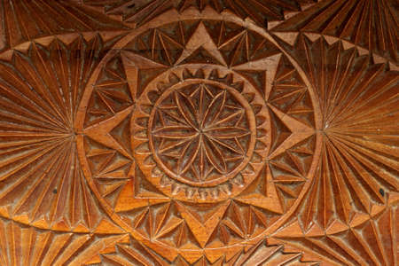 The sunny wooden pattern as a backgroundの写真素材