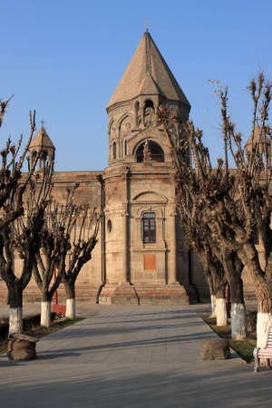 The Etchmiadzin Cathedral. Ejmiatsin is the spiritual centre of Armenia and the seat of the Catholicos of All Armeniansの写真素材