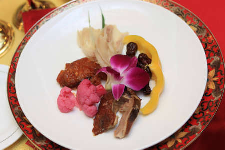 The chinese salad at the restaurant, Beijingの写真素材