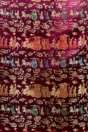 Fragment of silk in a shop as backgroundの写真素材