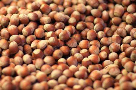 Hazelnut on La Boqueria Market in Barcelona, Spain