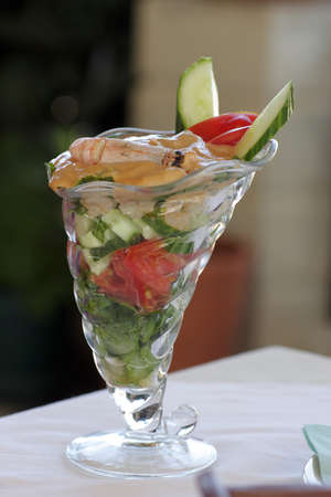 These is cocktail from seafoods in a fish restaurantの写真素材