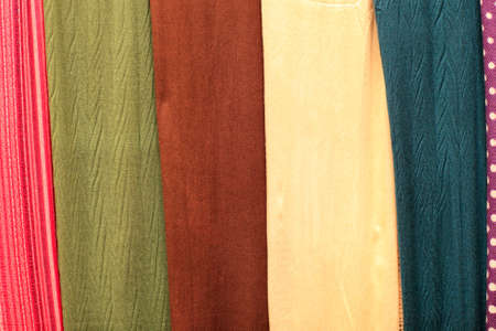 It is fabrics in the shop, Samarkand, Uzbekistan