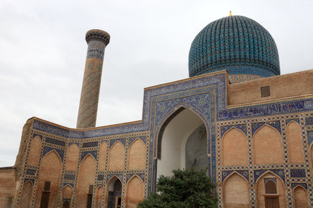 Guri Amir mausoleum of Timur in Samarkand, Uzbekistanのeditorial素材