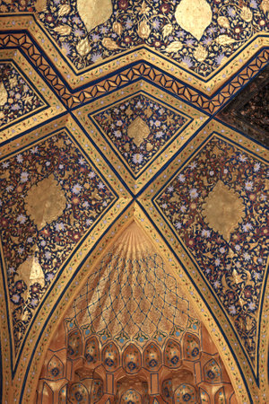 It is decoration of Aksaray mausoleum, Samarkand, Uzbekistanのeditorial素材