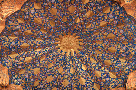 It is dome of Aksaray mausoleum, Samarkand, Uzbekistanのeditorial素材