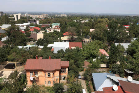 It is suburb of Almaty in summer, Kazakhstanの写真素材