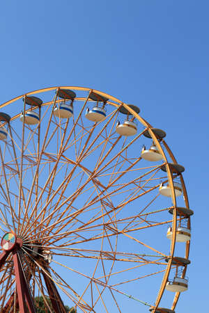 Ferris Wheel on the sky background in Faliraki